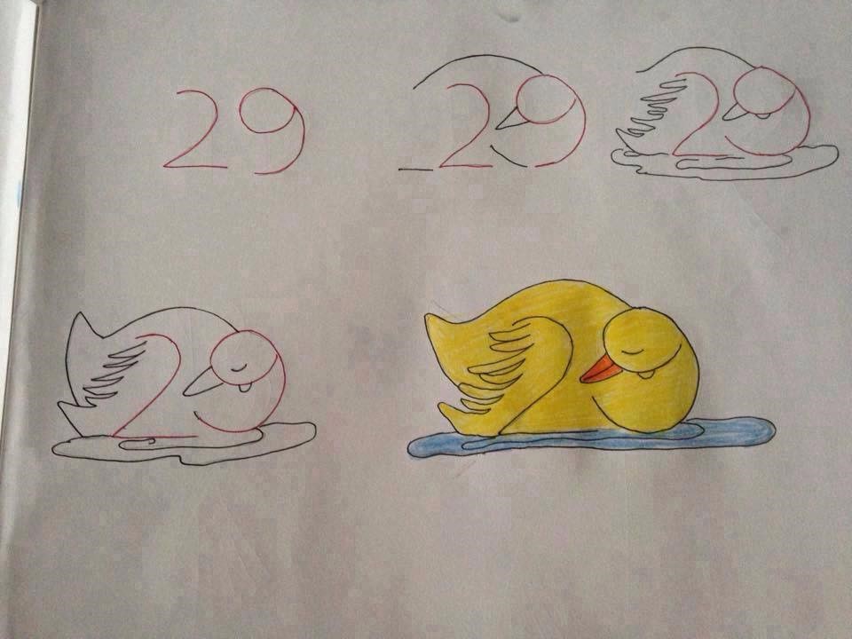 menggambar binatang dimulai dari angka 29