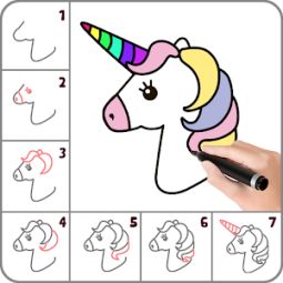 cara menggambar kuda poni
