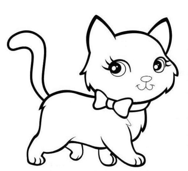 Sketsa gambar kucing