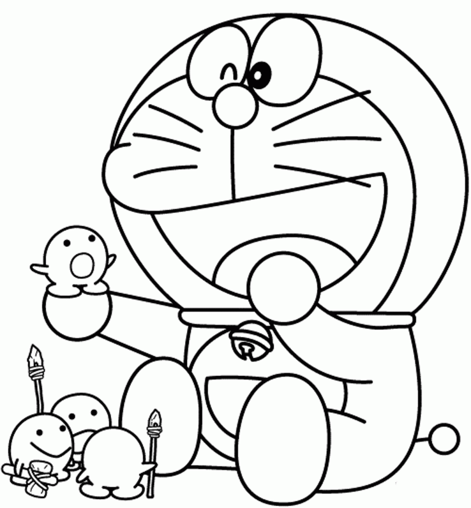 21 Gambar Mewarnai Doraemon Untuk Anak-Anak