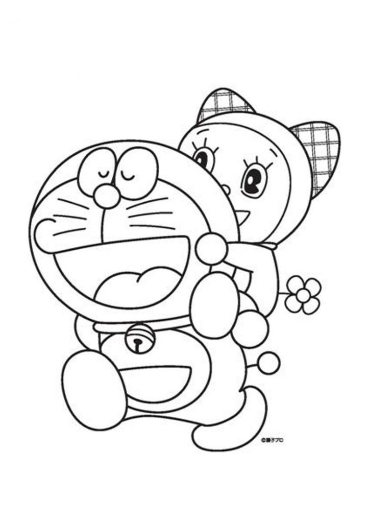 21 Gambar Mewarnai Doraemon Untuk Anak-Anak
