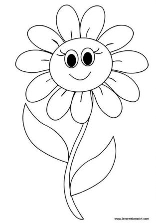 20 Sketsa Gambar Mewarnai Bunga untuk Anak-Anak