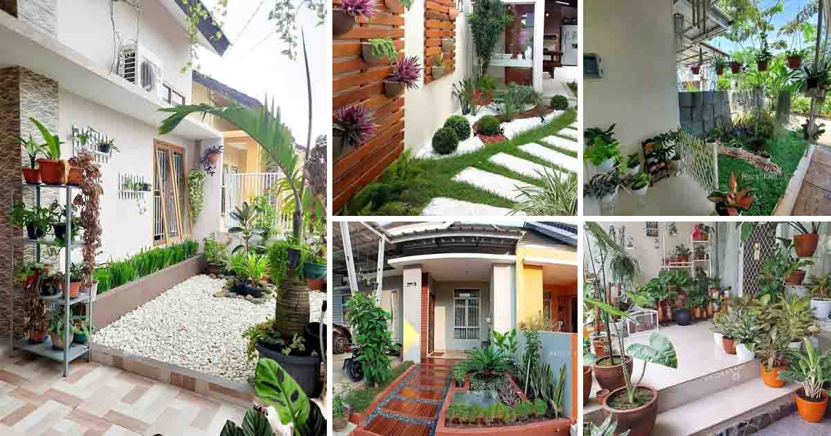 Mungil Tapi Cantik, Desain 25 Taman Minimalis di Teras Depan Rumah yang ...