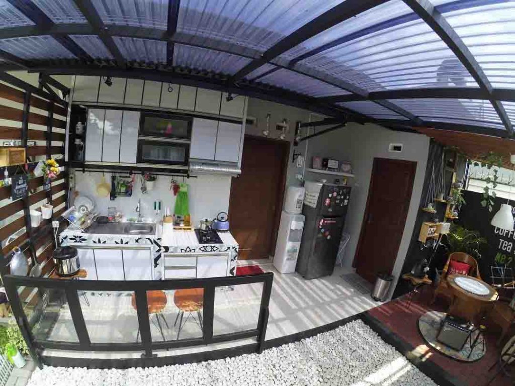 14 Inspirasi Gambar Dapur Dengan Atap Kaca Transparan Minimalis