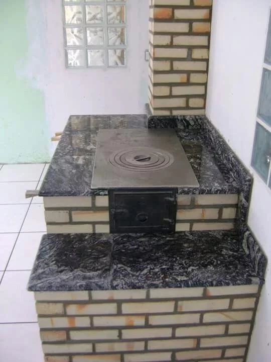 dapur tungku perpaduan batu granit