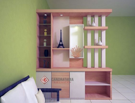model sekat ruangan dari kayu minimalis