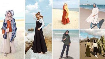 style ootd ke pantai hijabers