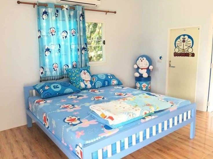 Just Info : 15 Dekorasi Hunian Tema Doraemon; Ruang Tamu, Kamar, Dapur