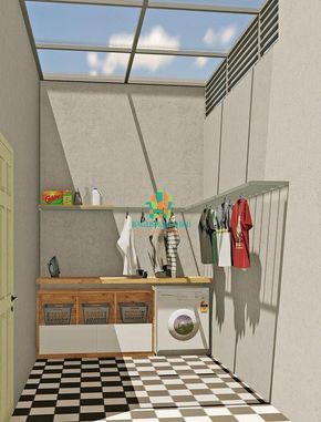 17 Contoh Desain Ruang Jemuran Baju Minimalis di Dalam Rumah