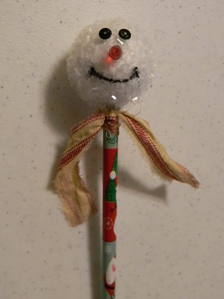 Snowman Pencil Toppers