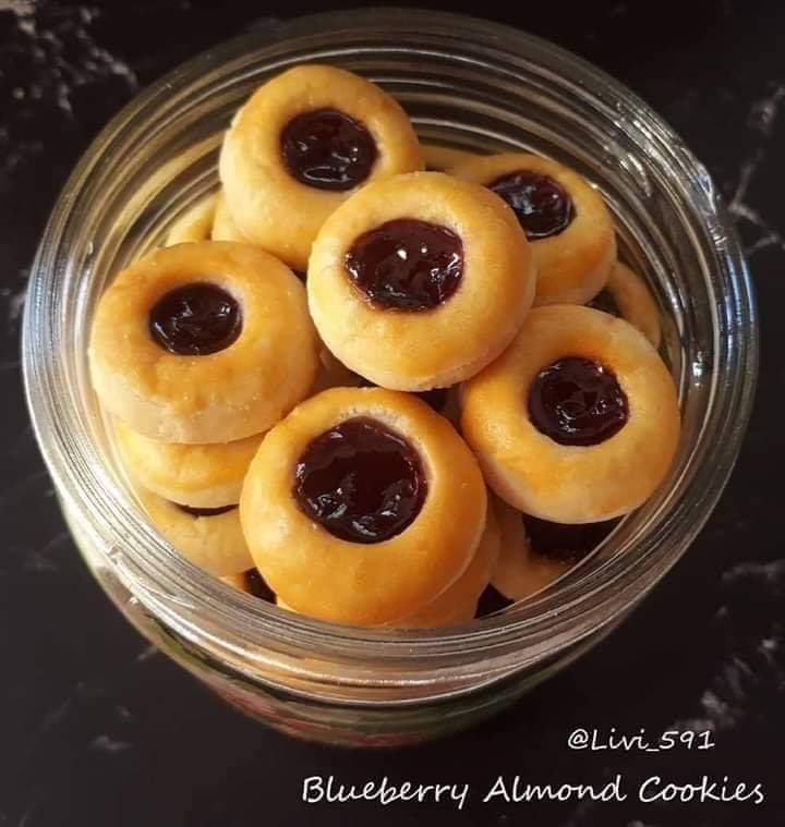 1. Blueberry almond cookies