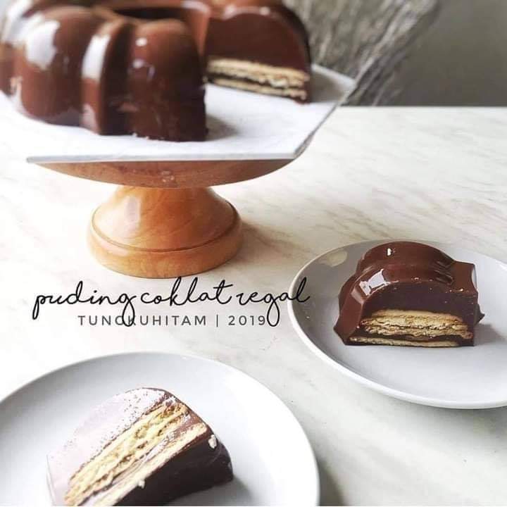 7. Pudding coklat regal