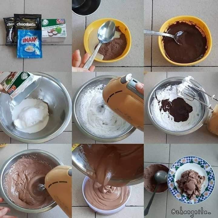 Es Cream Coklat 3 Bahan
