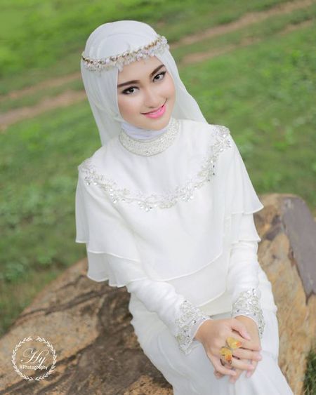 gaun pengantin muslimah 1