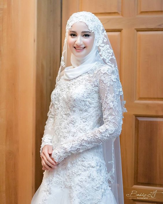 gaun pengantin muslimah 3
