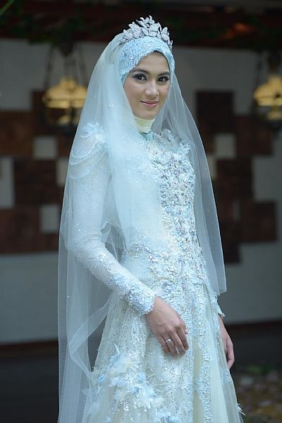 gaun pengantin muslimah 4