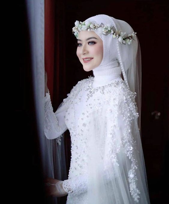 gaun pengantin muslimah 7