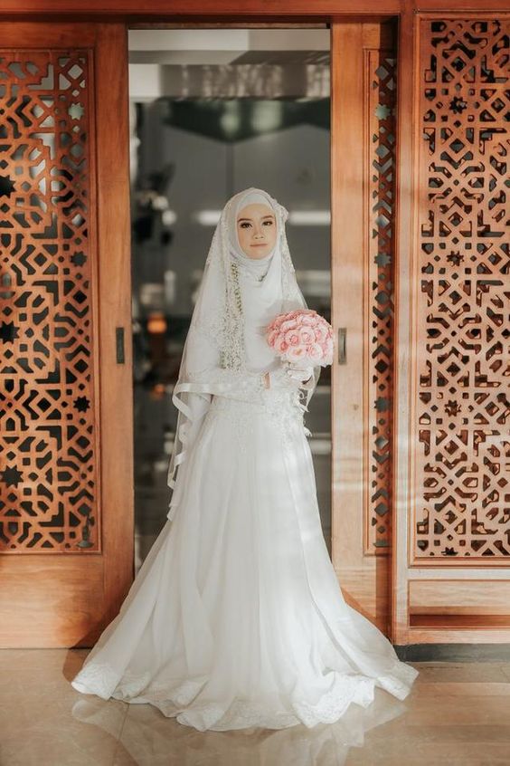 gaun pengantin muslimah 8
