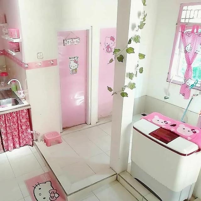14 Inspirasi Penataan Ruang Cuci Di Belakang Rumah Dekat Kamar Mandi Ada Jemuran Dan Tempat Setrikanya