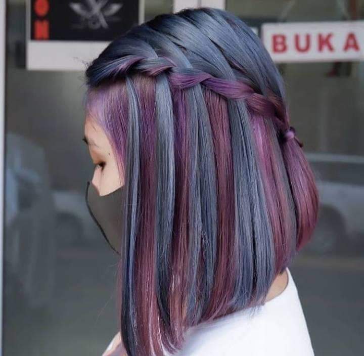 Rambut ungu warna warna rambut