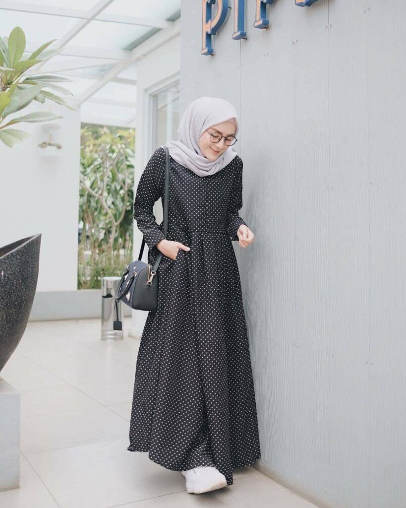 Padukan Baju Terusan Panjang dengan hijab0A0A