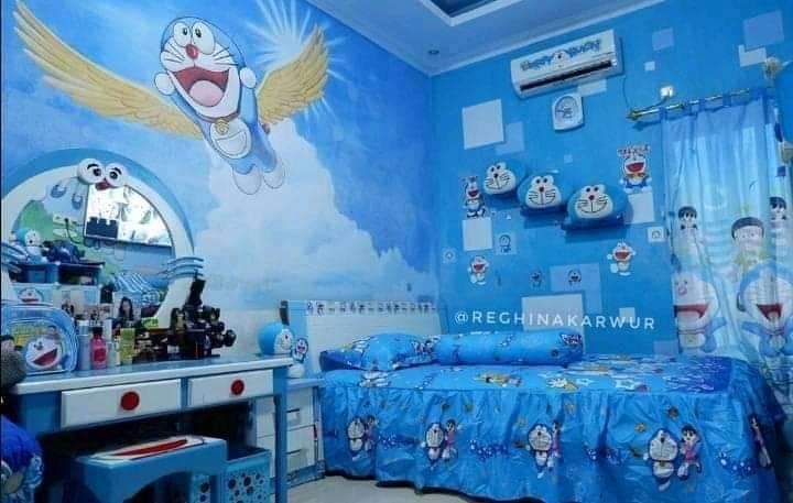 Desain Rumah Full Dekorasi Doraemon