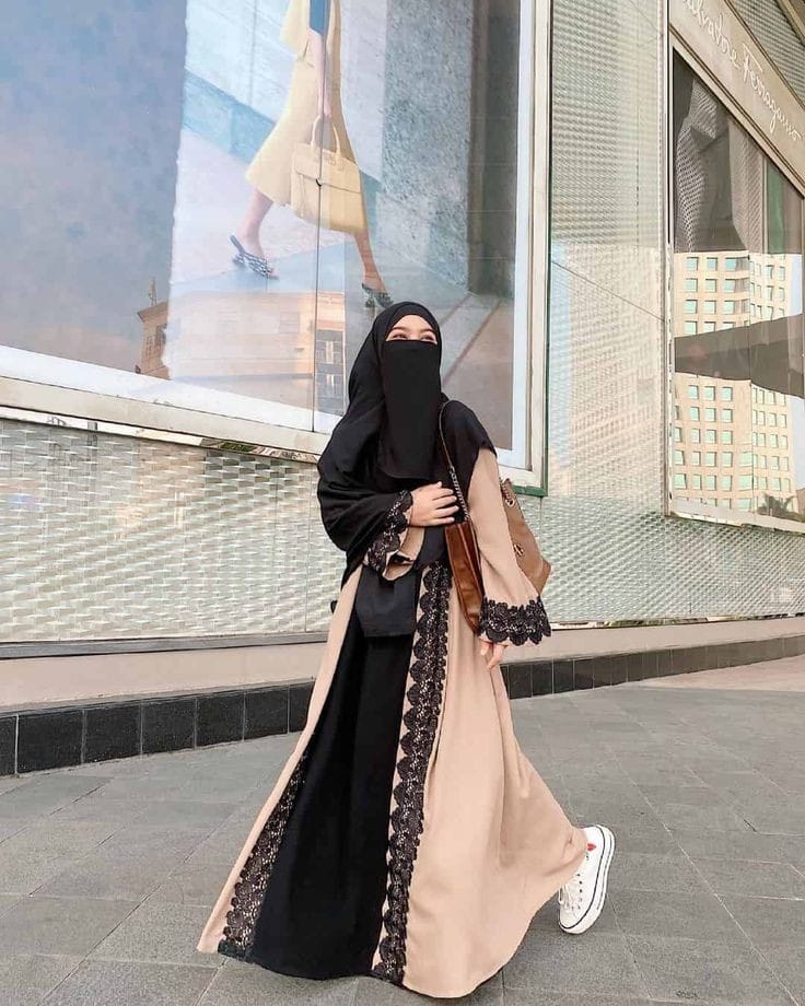 Model Gamis Yang Satu Set Dengan Jilbab Dengan War