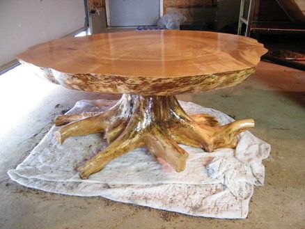 meja kayu unik 2