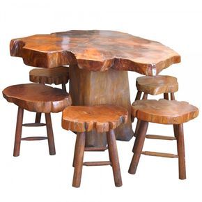 meja kayu unik 3