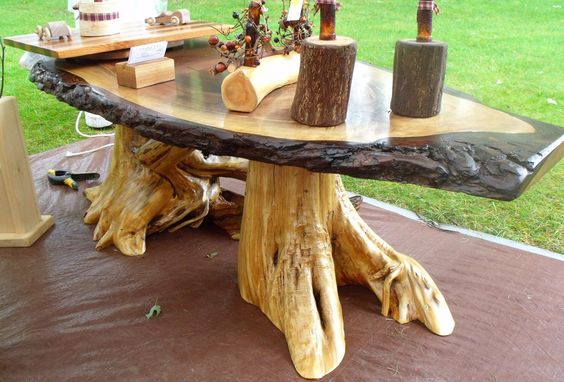 meja kayu unik 5
