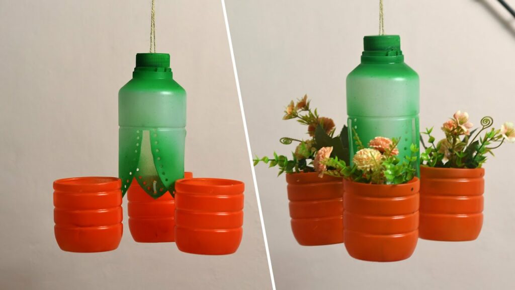 vas bunga gantung dari botol 6
